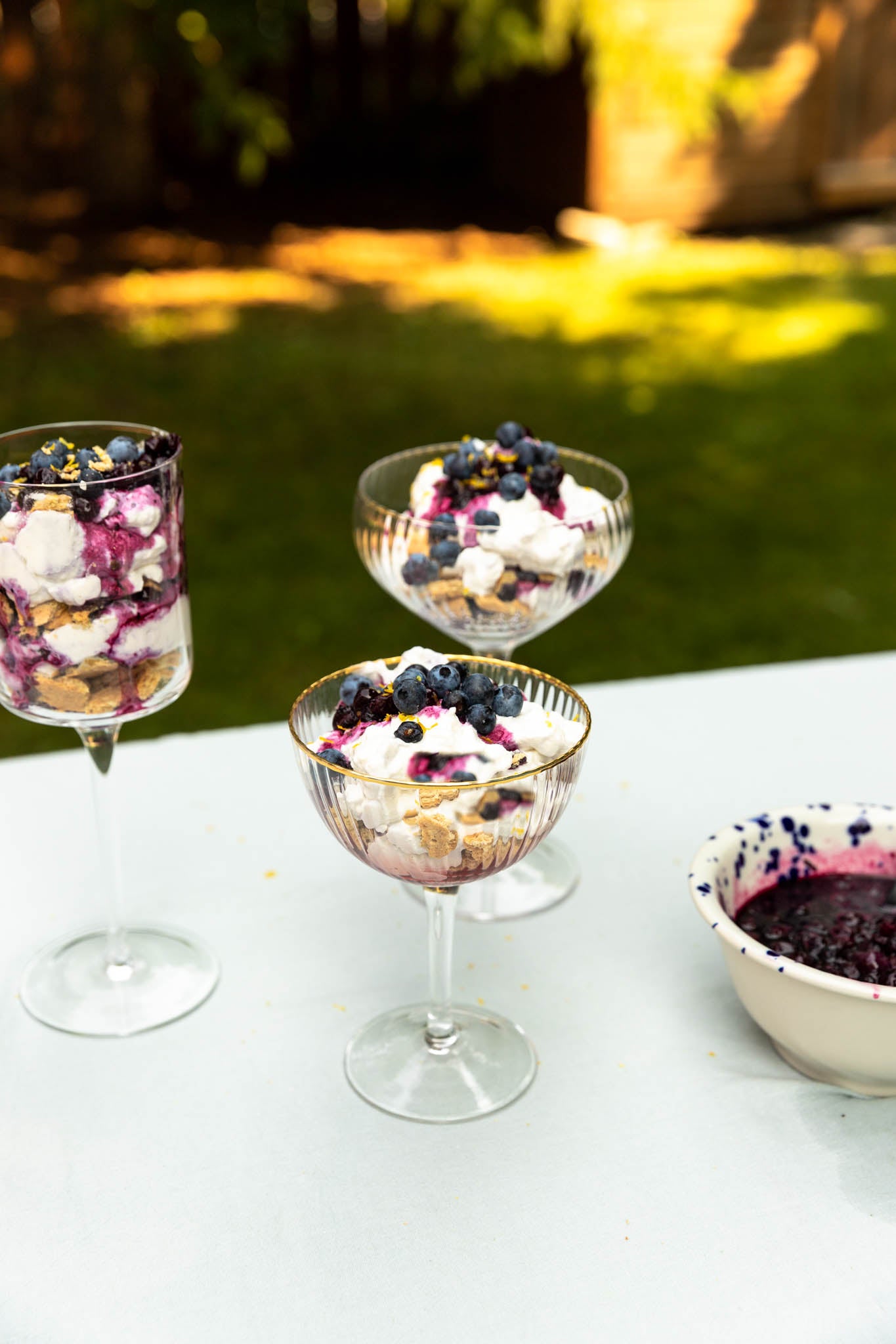 Wild blueberries summer cup