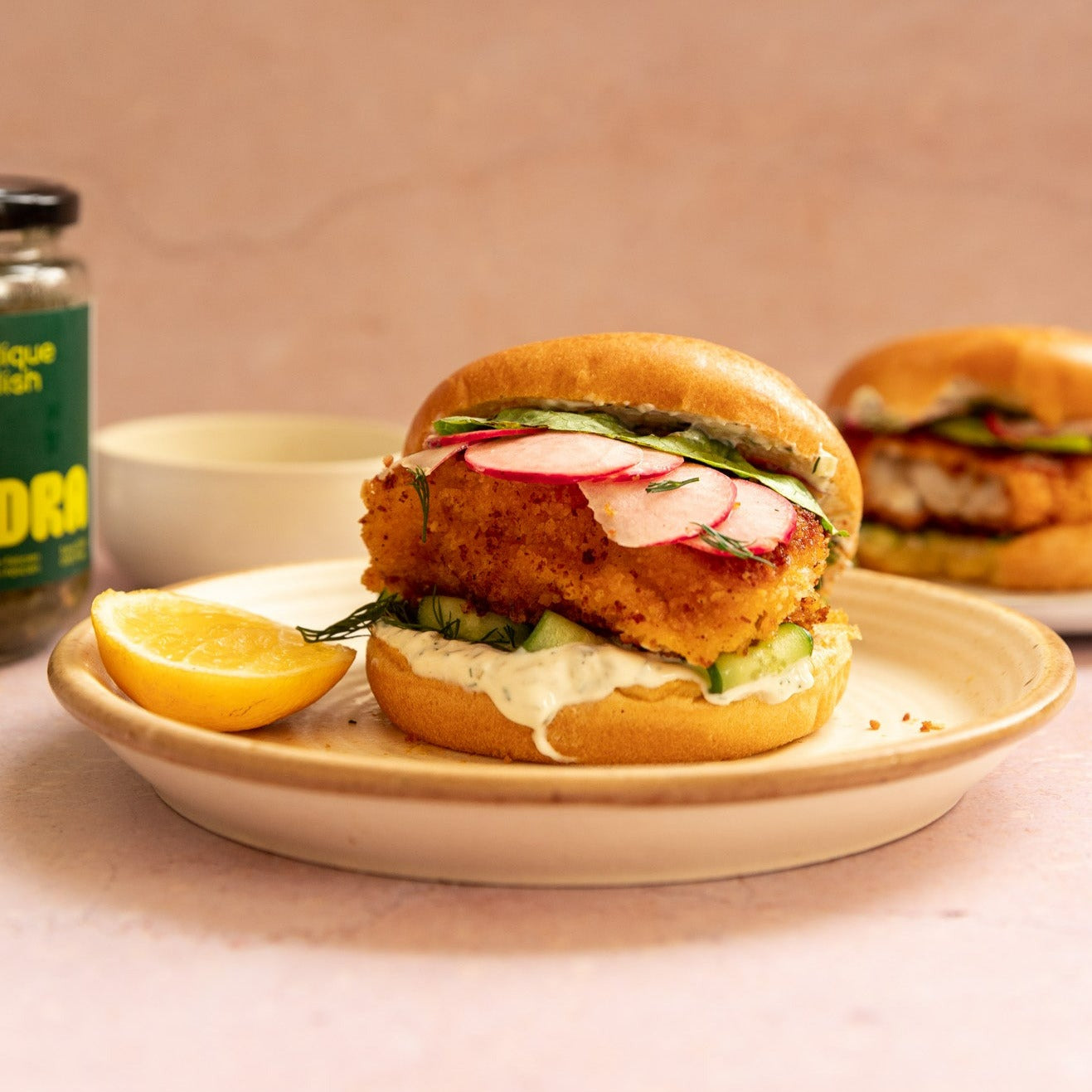 Burger Poisson Burger de poisson croustillant et sauce tartare – Les légumes Toundra